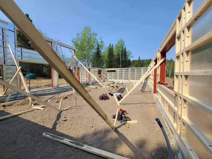 Chantier de construction résidentielle Métabetchouan