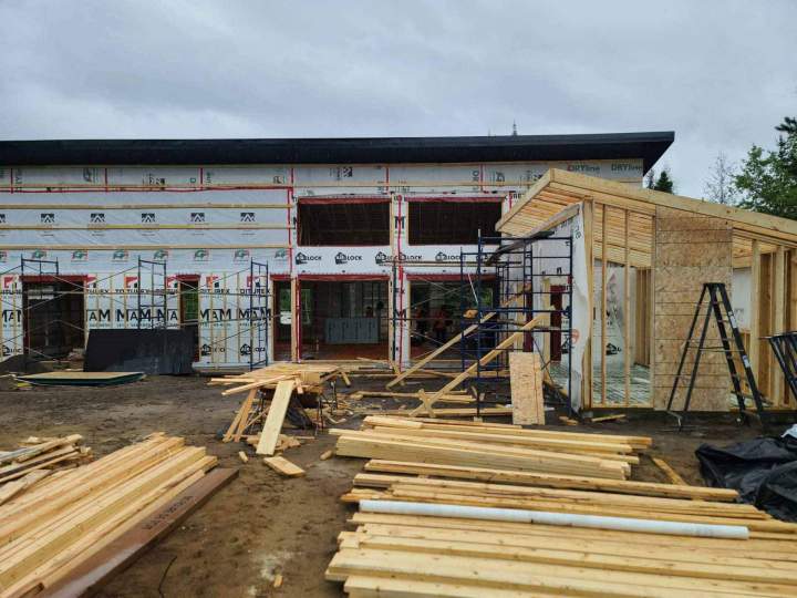 Chantier de construction maison Métabetchouan