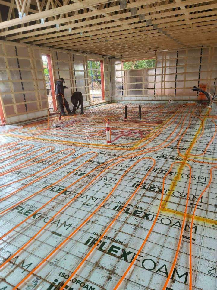 Installation chauffage au sol Métabetchouan