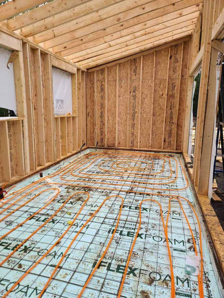 Mise en place chauffage au sol Métabetchouan